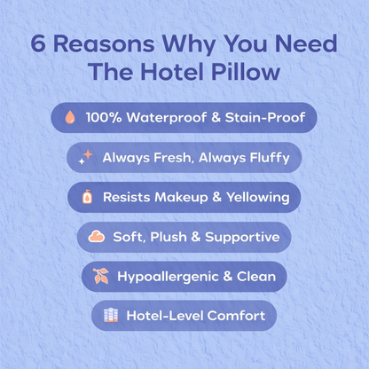 ThePillowCafe Hotel Pillow Waterproof & Stain-Resistant